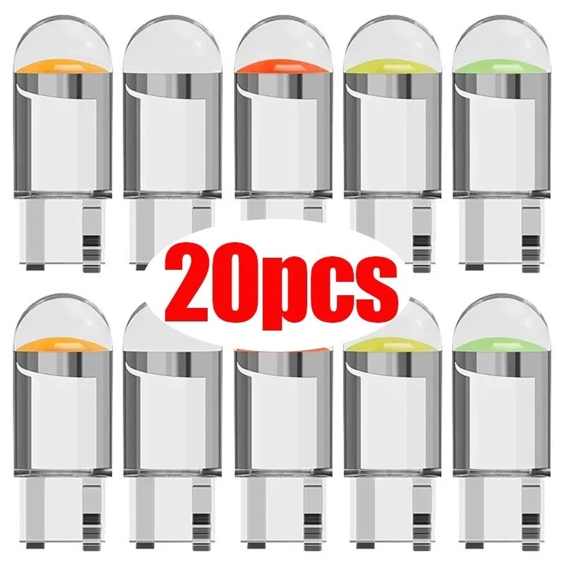 T10 LED Crystal Bulb Car Illumination Integrated Lights 7 Color Wedge License Plate Light Dome Indicator Light Reading Light - Image 2