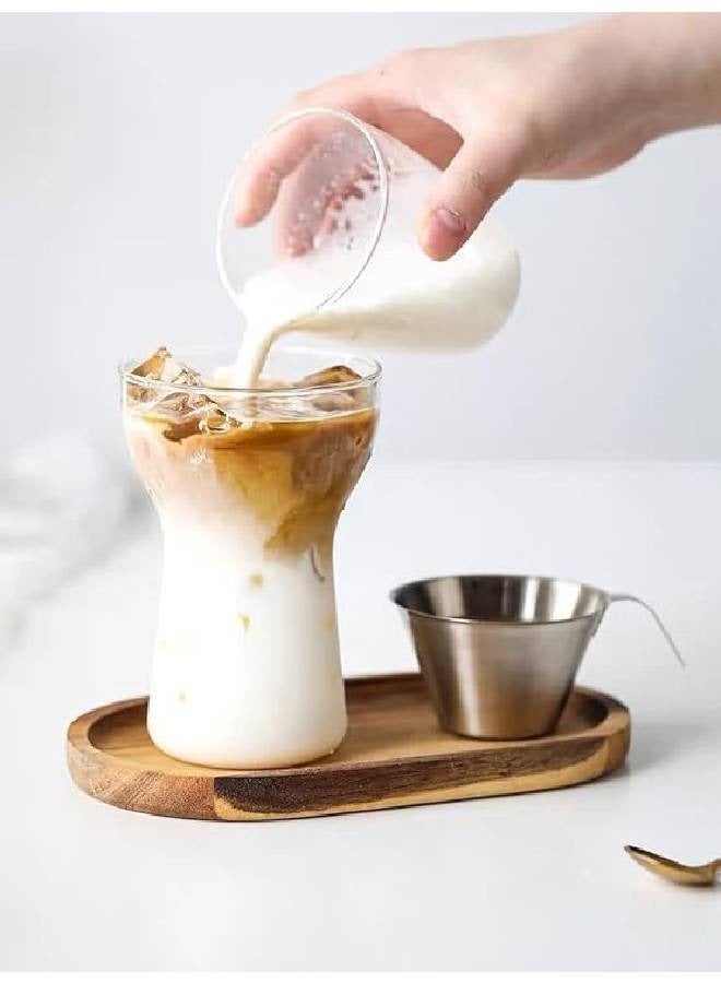 بورتال كوب زجاجي طويل لمياه الشرب او القهوة اوالمشروبات الباردة 350 مل (شفاف)  - Image 2