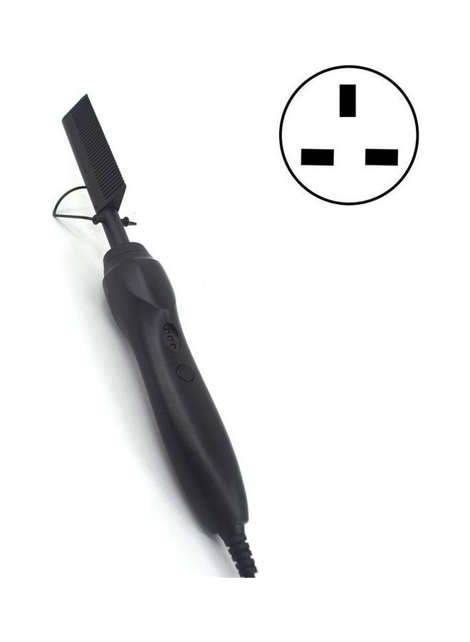 Dual Use Curly Hair Straightening Stick With Comb Black - Image 1