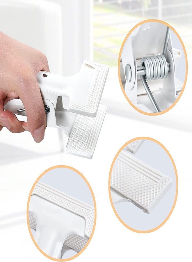 KAGYOKU Heavy-Duty Spring Clamps (4-Pack) - 4" Clips for Photography Backdrops, Woodworking, and Home Improvement (White) - Image 5