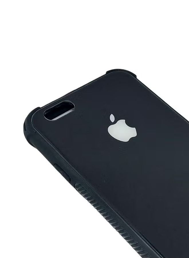 مينورا غطاء حماية خلفي صلب مطلي بالكهرباء لهاتف آيفون 6 / 6s أسود - Image 3