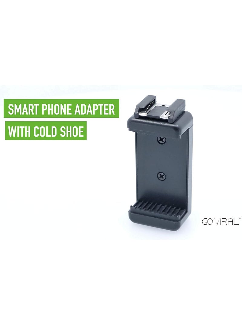 ELTRAZONE LED Video Light + Microphone + Mobile Phone Holder + Hand Grip/Mini Tripod Compatible with Smartphones for TikTok, Youtube, Live Streaming and Meetings - Image 3