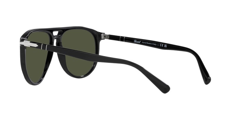 Persol PO3311S Aviator Sunglasses, Black/Green, 58 mm - Image 5