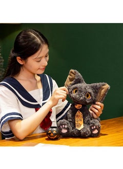 Y&D Cute  Devon Rex Cat Stuffed Animal Soft Cuddly Perfect  Cat Plush Toy Gifts for Festivals  - Image 3