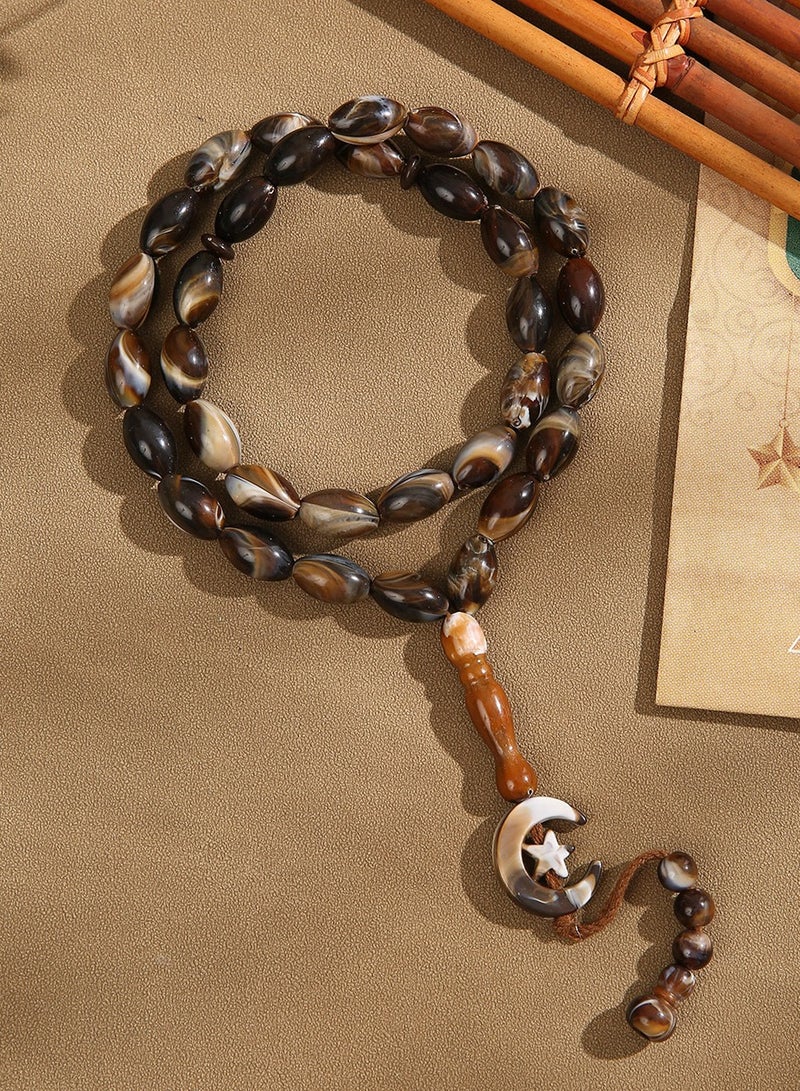 GRKC 33 Beads Acrylic Tasbih Prayer Beads – Lightweight, Durable, Perfect Ramadan Gift - Image 1
