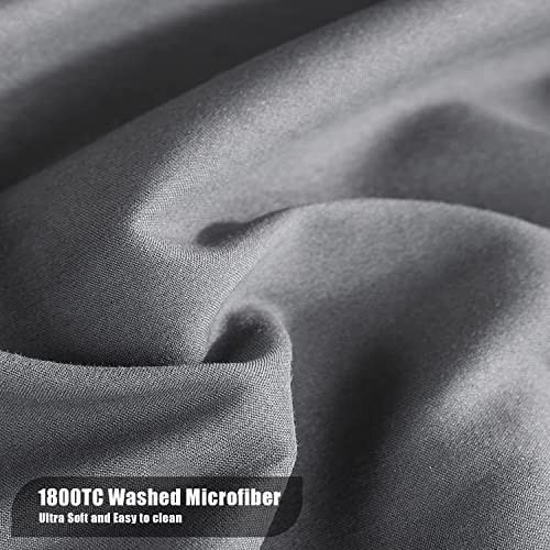 MOONQUEEN 2-Pack Baby Fitted Crib Sheets - Soft Breathable Microfiber Toddler Nursery Sheet Set for Boys and Girls, Fits Standard Size Crib Mattress 28 x 52 x 8in, Grey - Image 2