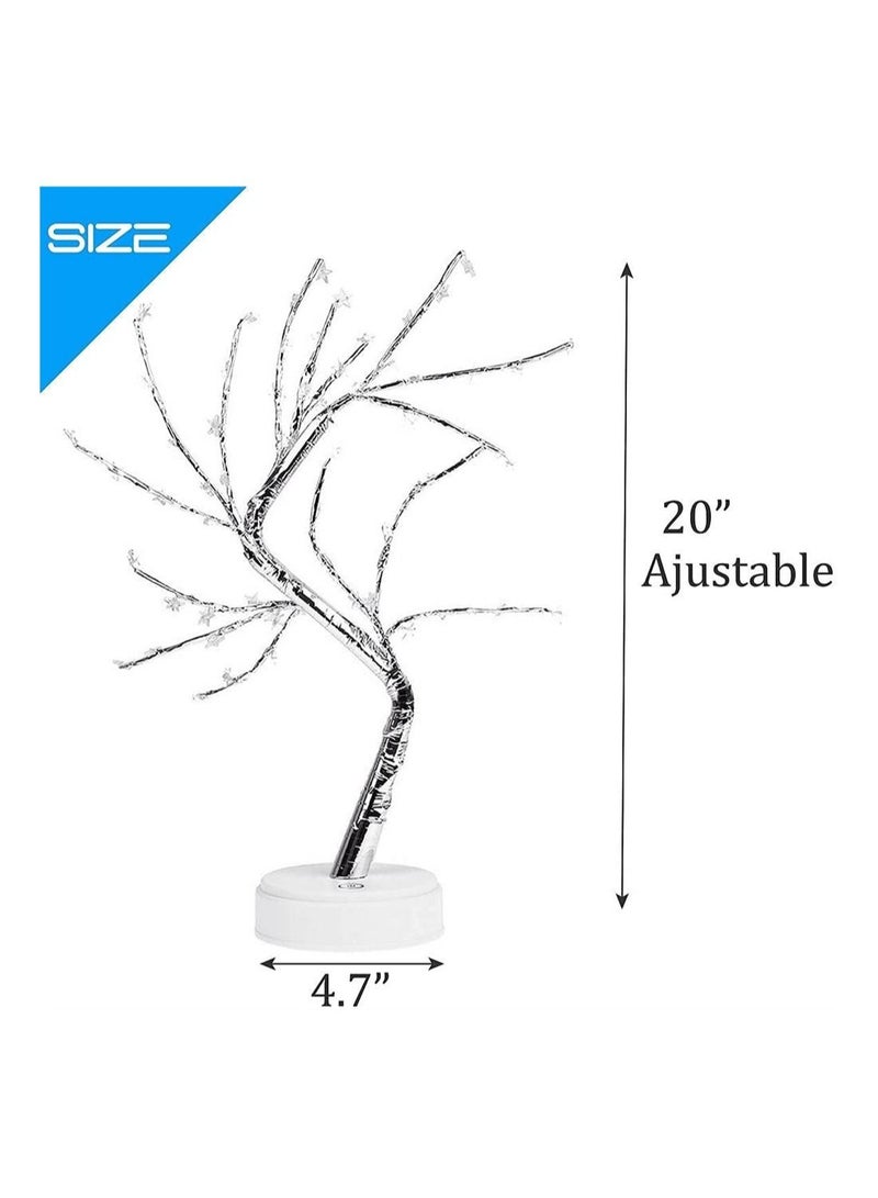 Captaintech Bonsai Tree Light for Room Decor,  Aesthetic Lamps for Living Room, Cute Night Light for House Decor, Good Ideas for Gifts, Home Decorations, Weddings, Festivals (Warm White Stars, 60 LED) - Image 5