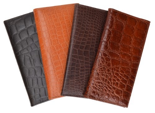MARSHAL Leather Checkbook Cover Case #156-cr (Brown) - Image 1