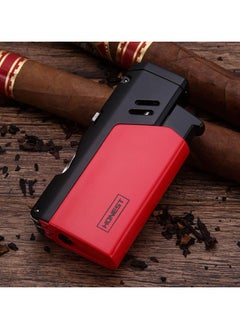 Honest Butane Torch Lighter – Windproof Jet Flame Metal Lighter with Refill Design, Small Tool for Men’s Cigars & Women’s Outdoor Camping BBQ (Red)  - Image 5