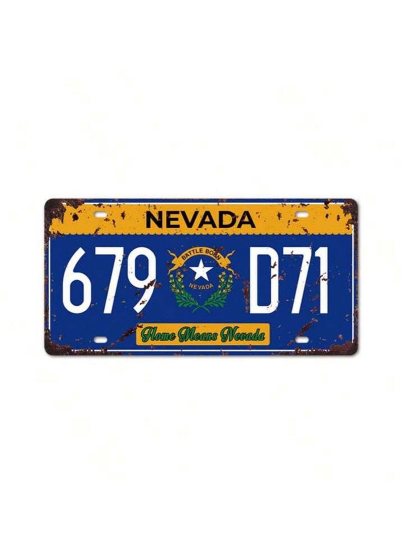 Generic Classic design car metal license plate for decoration  - Image 1