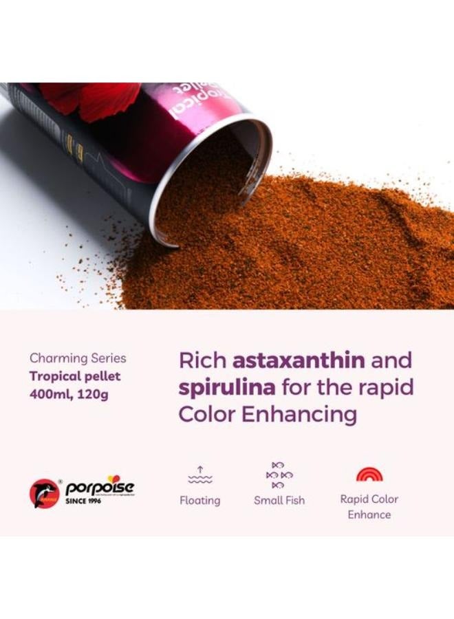 حبيبات طعام الأسماك الاستوائية من خنزير البحر 120 جرام - Image 4