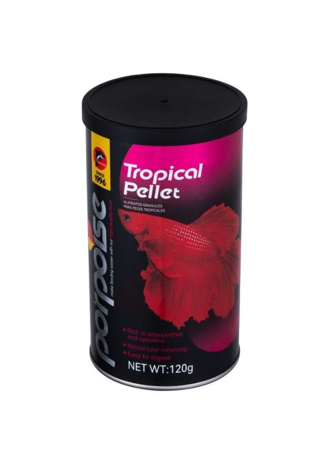 حبيبات طعام الأسماك الاستوائية من خنزير البحر 120 جرام - Image 3