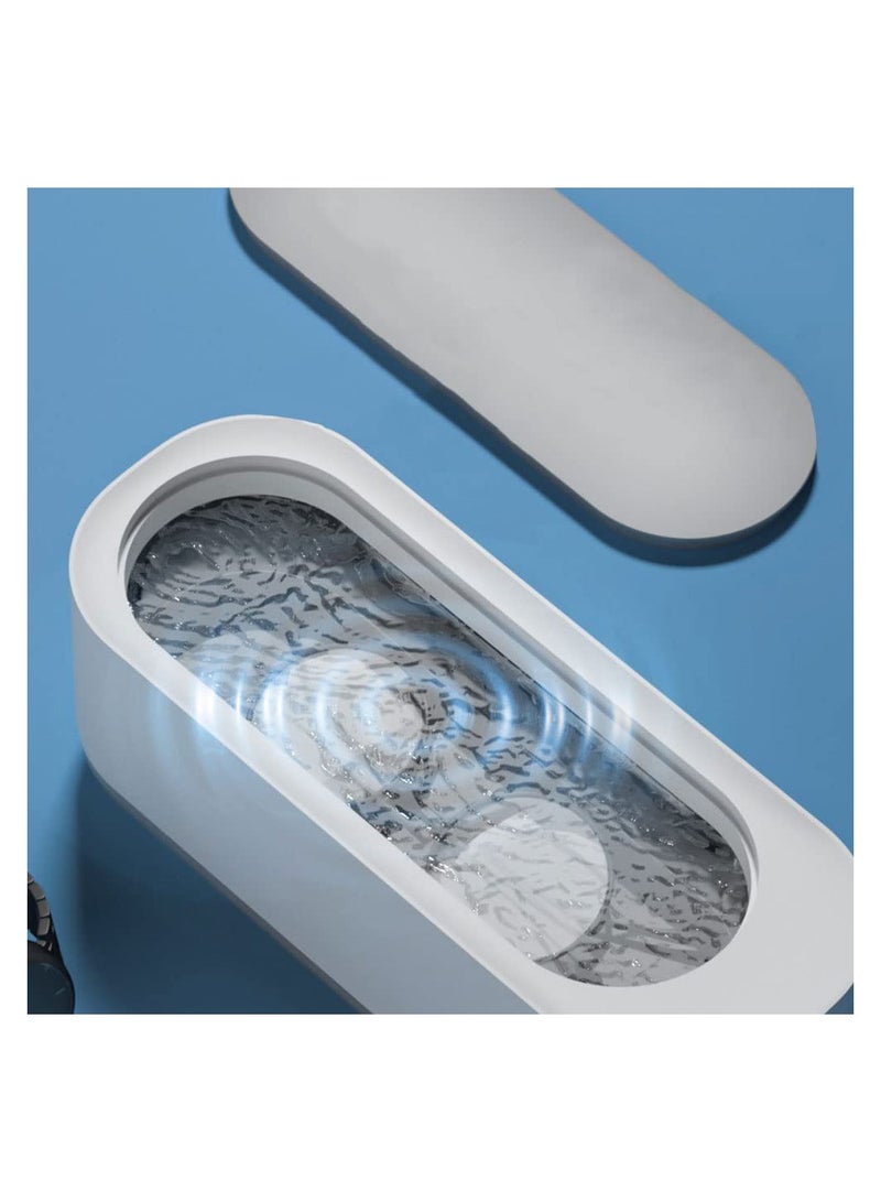 Zikra Suntown Jewelry Cleaner, Small Professional Ultrasonic Cleaner, Portable Cosmetic Cleaning Machine for Rings, Eyeglasses, Watches, Coins, Tools Razors, Earrings, Necklaces, Cosmetic Brush - Image 3