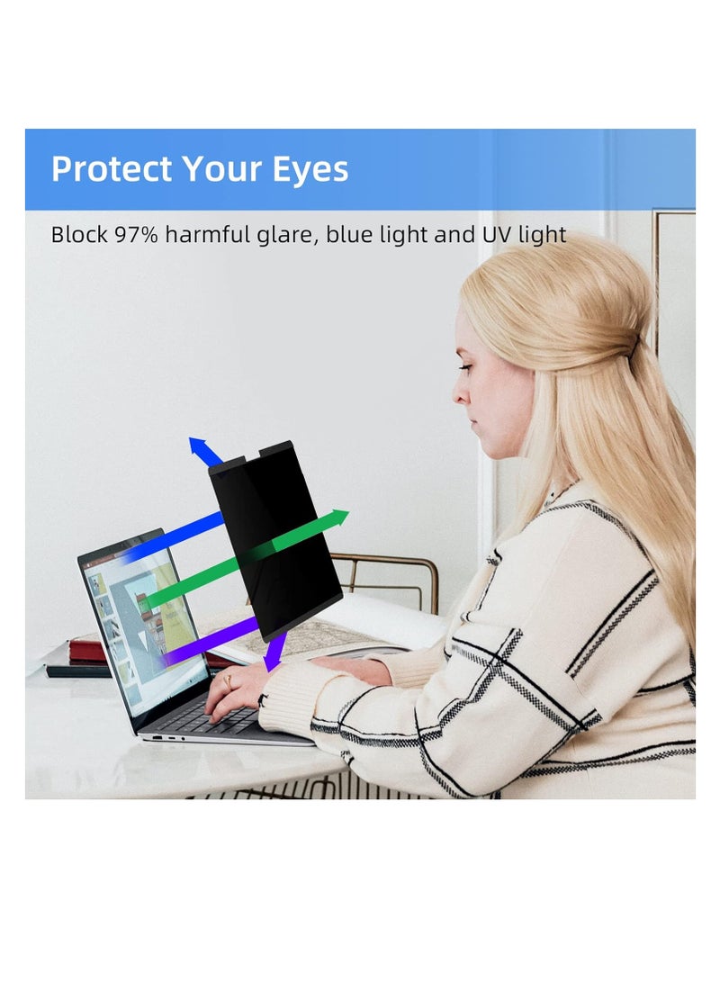 شاشة خصوصية مغناطيسية لجهاز Surface Pro 9/8/X مقاس 13 بوصة، فلتر ضوء أزرق مضاد للتوهج قابل للإزالة، واقي شاشة مضاد للتجسس لجهاز Microsoft Surface Pro 9/8/X مقاس 13 بوصة - Image 5