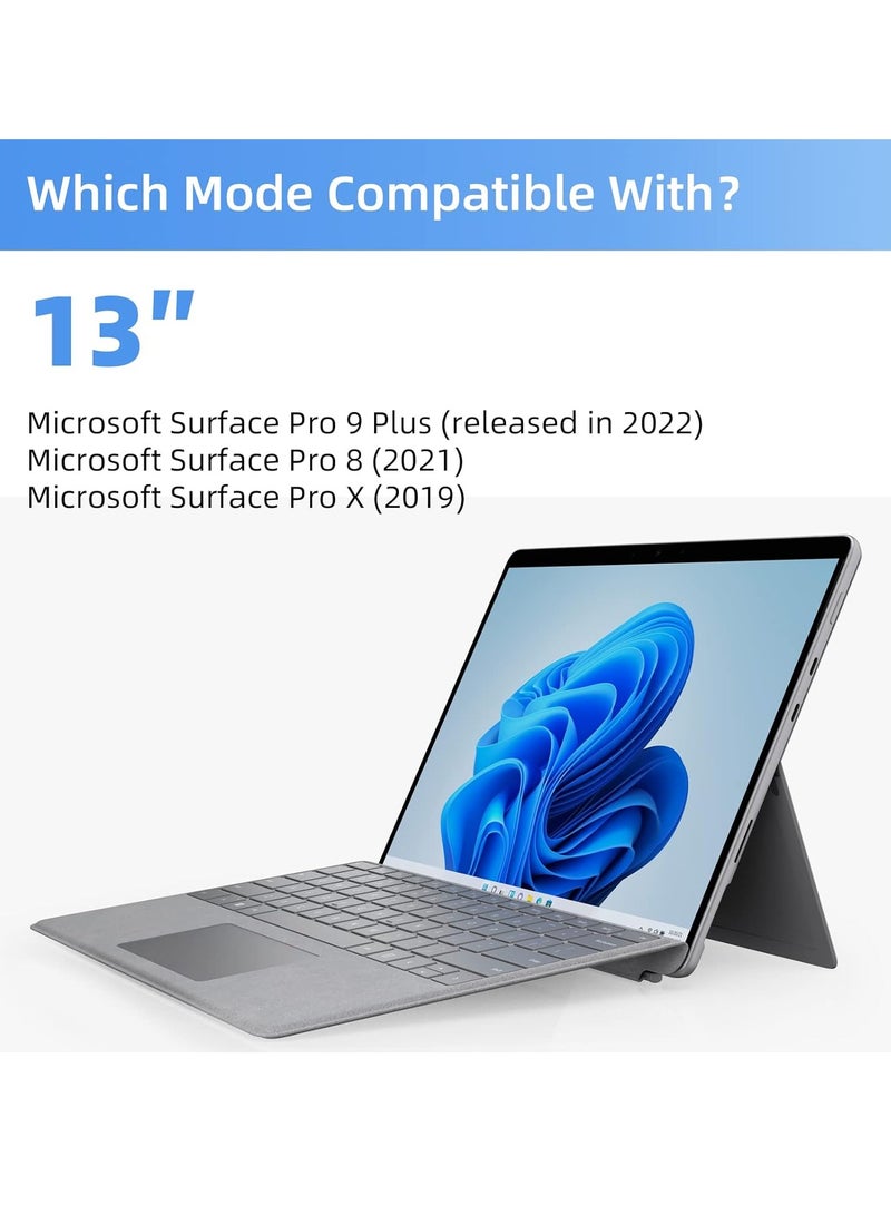 شاشة خصوصية مغناطيسية لجهاز Surface Pro 9/8/X مقاس 13 بوصة، فلتر ضوء أزرق مضاد للتوهج قابل للإزالة، واقي شاشة مضاد للتجسس لجهاز Microsoft Surface Pro 9/8/X مقاس 13 بوصة - Image 2
