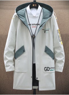 Men's Jacket Autumn And Winter Mid-Length Windbreaker Korean Style Coat