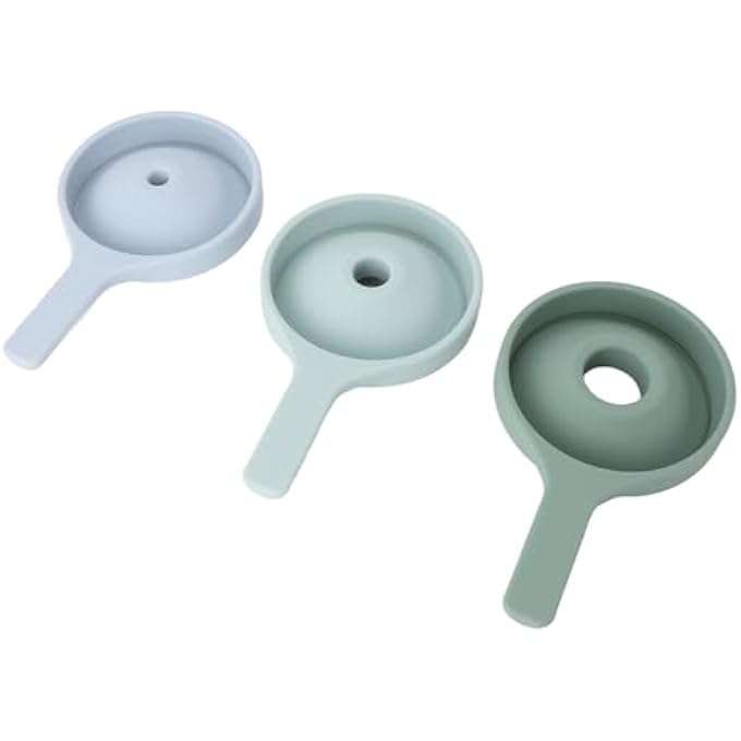 Nurnesy Scoop Silicone Foldable Sensory Toy Early Education Sensory Container Accessories Sensory Funnel Set for Toddlers 3 Pieces - Image 3