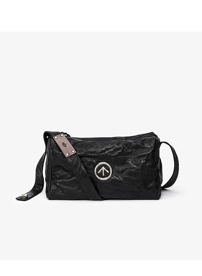 GT GROTTO Black Stone medium sized Large Capacity Shoulder Crossbody Bag Unisex - Image 1