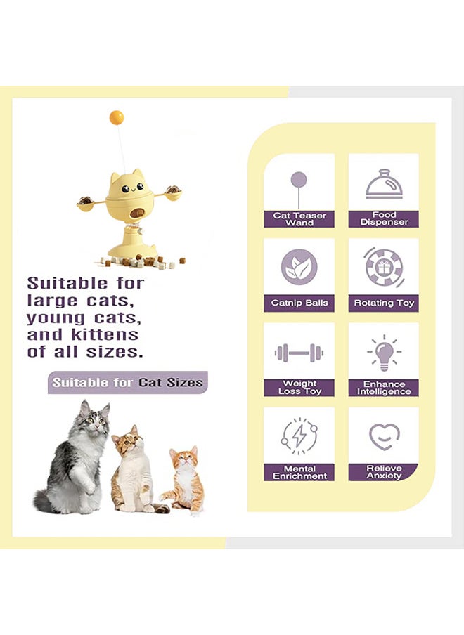 Neostyle - Tumbler Food Dispenser Interactive Toy，Interactive Cat Leaking Food Toy,Make Cats Feel Happy and Unleash Their Nature - Image 1
