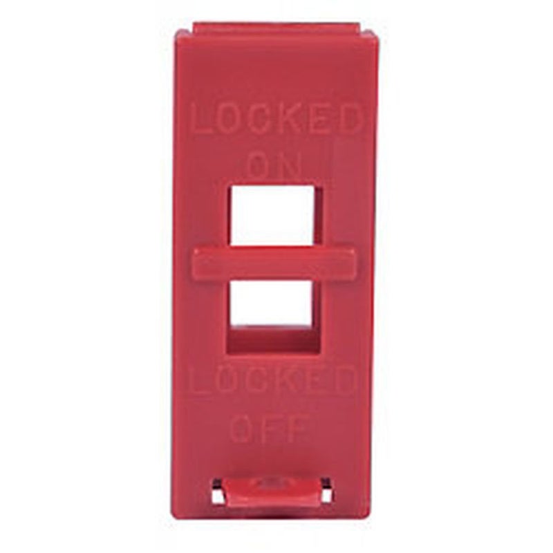 Zing Green Products 6064 USA Made Recycled Plastic Wall Switch Lock Out, 3.5 x 1.5 x 0.25 Inch,Red - Image 1
