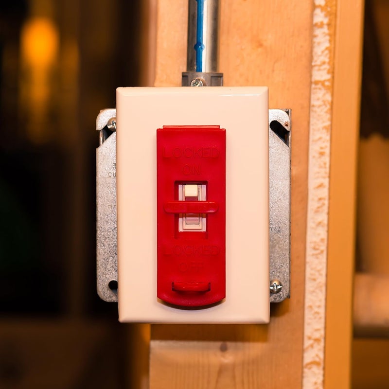 Zing Green Products 6064 USA Made Recycled Plastic Wall Switch Lock Out, 3.5 x 1.5 x 0.25 Inch,Red - Image 4