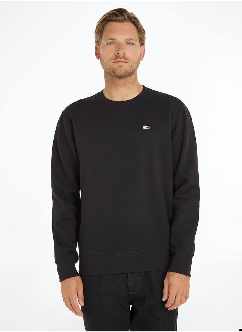 TOMMY JEANS Flag Patch Fleece Sweatshirt  - Image 1