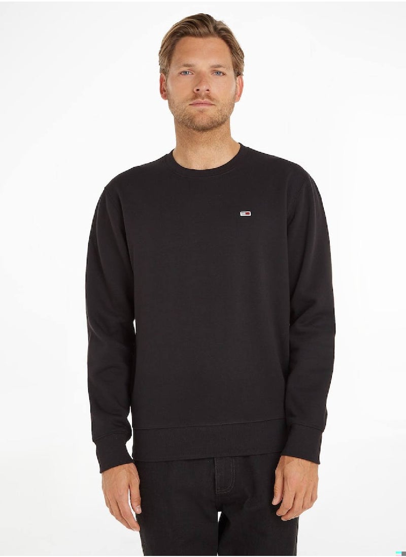 TOMMY JEANS Flag Patch Fleece Sweatshirt  - Image 2
