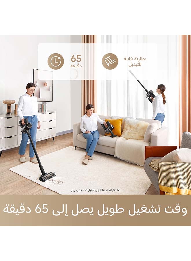 Dreame R10 Pro Cordless Stick Vacuum Cleaner, 65 Mins Long Runtime, 150 AW(20Kpa) Robust Suction, 5 Layer 99.9% Filtration, Lightweight and Anti-Tangle Vacuum for Floor, Carpet and Pet Hair 350 W R10 PRO Black - Image 3