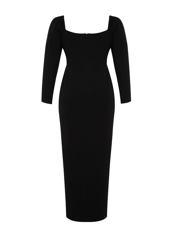 trendyol - Black Evening Dress TBBAW24AD00001 - Image 1
