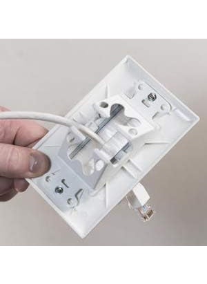 iMBAPrice iMBAPrice Brushed Wall Plate  Decora Style Cable Pass Through Insert for Wires Wall Socket Plug PortHDTVHDMIHome Theater Systems and More Pack of 5  White  - Image 4