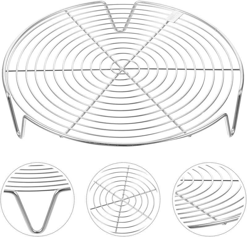 حامل بخار من الفولاذ المقاوم للصدأ للأواني ذات أرجل عالية، حامل بخار لطباخ الضغط للاستخدام في المطبخ - Image 4