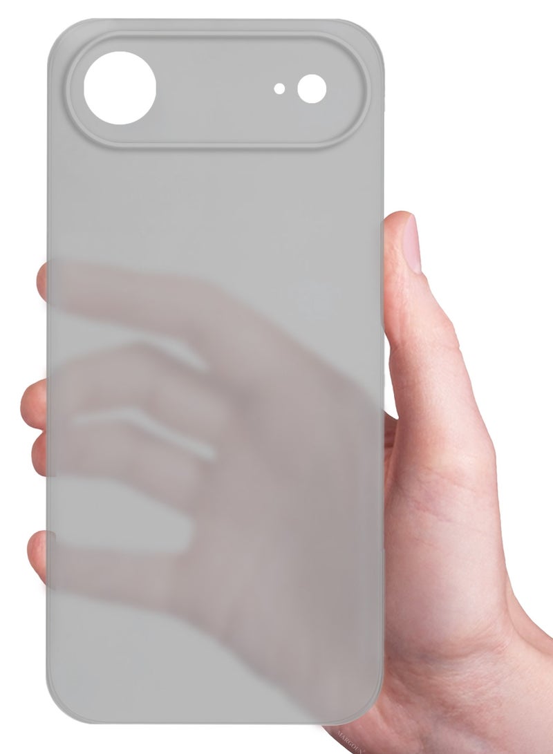 Ultra Thin Case for iPhone 17 Air - 0.3mm Matte Case Cover Air Skin Series Feather-Light Frosted Protective Back Cover - Dark Grey - Image 3