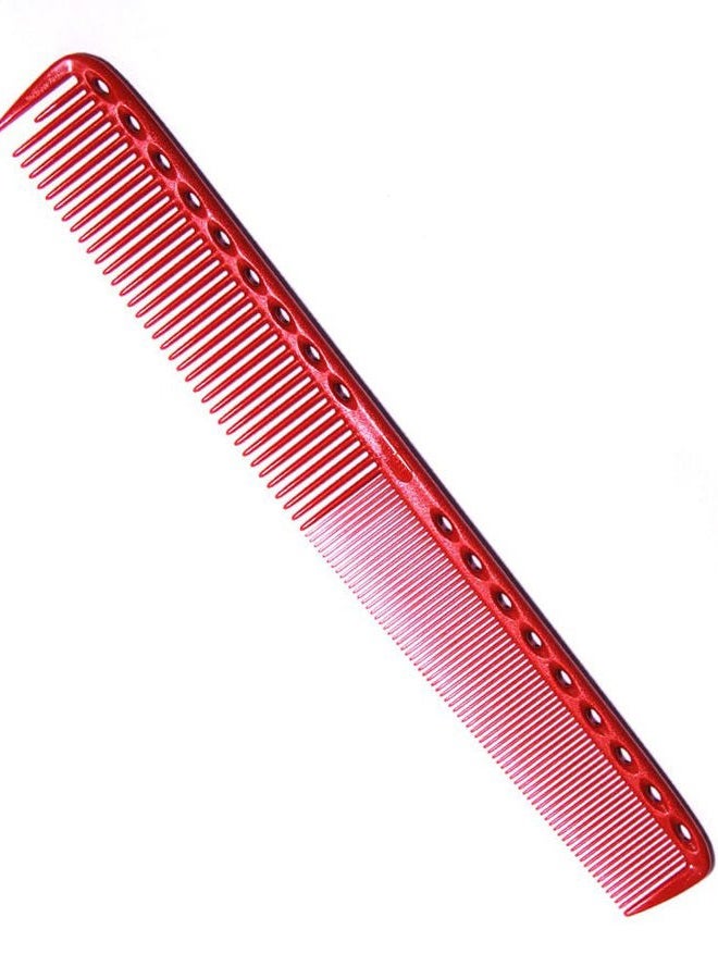 YS Park 335 Fine Cutting Comb (Extra Long) - Red - Image 1