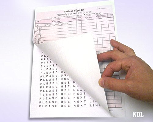 NextDayLabels - NCR Carbonless 3 Part Patient Sign in Forms, HIPAA Approved and Compliant for Confidentiality in All Medical Offices. (Burgundy) - Image 4
