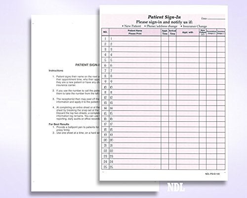NextDayLabels - NCR Carbonless 3 Part Patient Sign in Forms, HIPAA Approved and Compliant for Confidentiality in All Medical Offices. (Burgundy) - Image 5