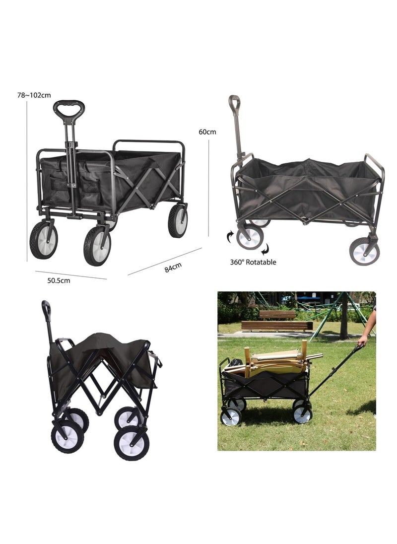 Garden Picnic Table Chair, Trolley Storage Cart, Food Container Box for Choose, Folding Outdoor Camping Patio Furniture, Foldable Design for Easy Carrying to Travel (1, Trolley Cart-Black) - pzsku/ZA6917BDDFA1569646E81Z/45/_/1702542359/86b9588f-2136-4771-a6d8-e2f40a917c49