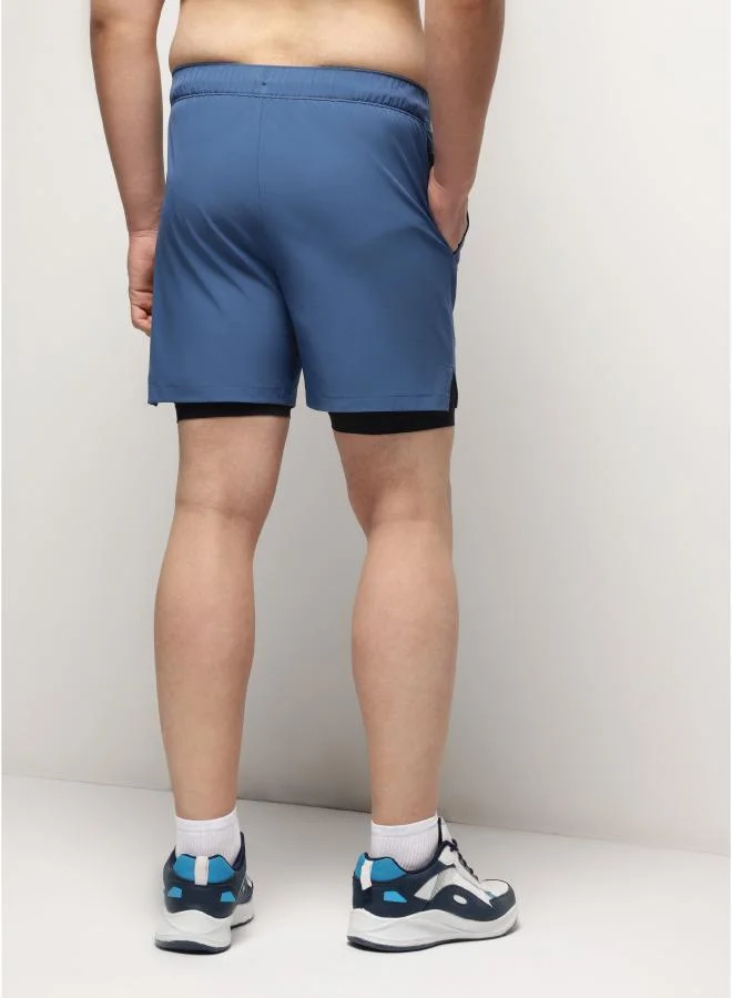زيسي 2-in-1 Shorts for Men – Cobalt Mist