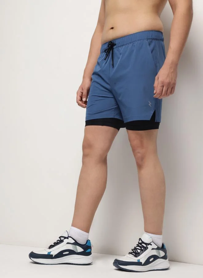 زيسي 2-in-1 Shorts for Men – Cobalt Mist