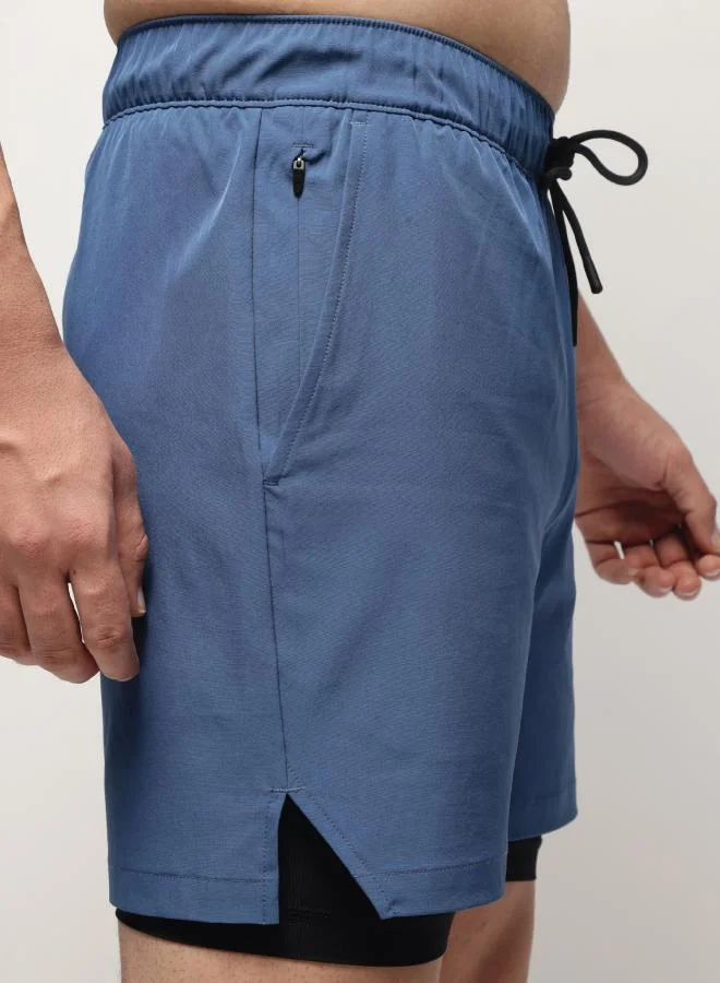 زيسي 2-in-1 Shorts for Men – Cobalt Mist
