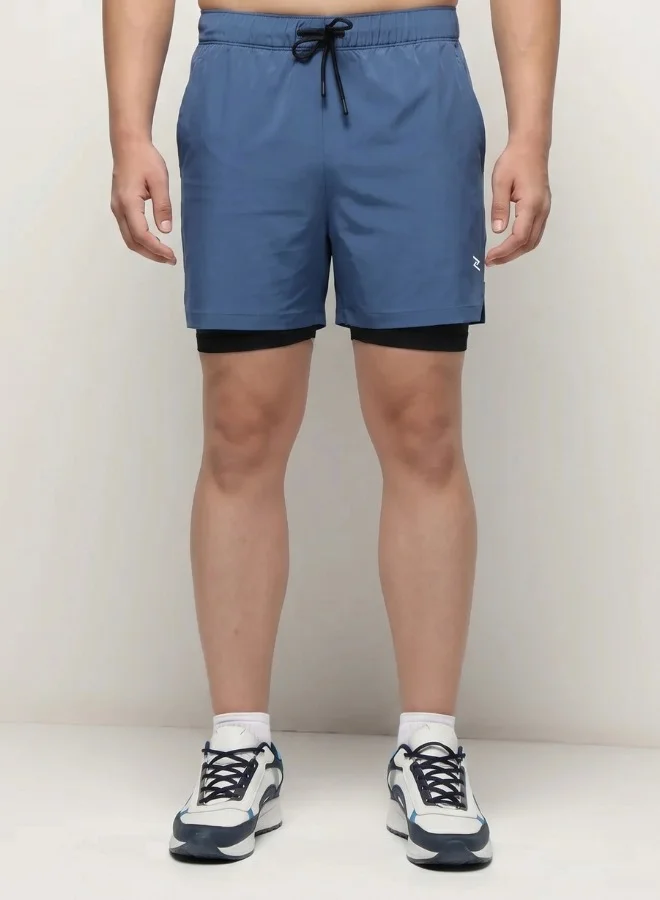 ZAECY 2-in-1 Shorts for Men – Cobalt Mist
