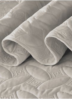 Master Home Textile 3Piece Microfiber Bedspread Set Fits 160 x 200 cm Queen Size Bed Queen Size Compressed Comforter Set Elmira Series  - Image 3