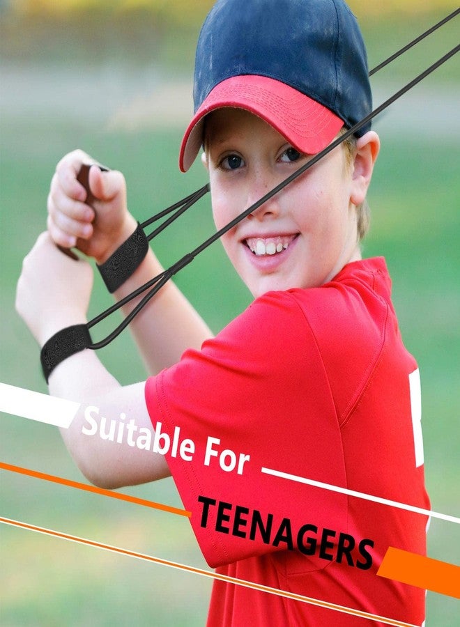 Zomiboo Baseball Bands Sports Resistance Exercise Bands Arm Strength Training Softball Baseball Pitching Training Workout Equipment for Youth Adult(30 Lbs,Black) - Image 4