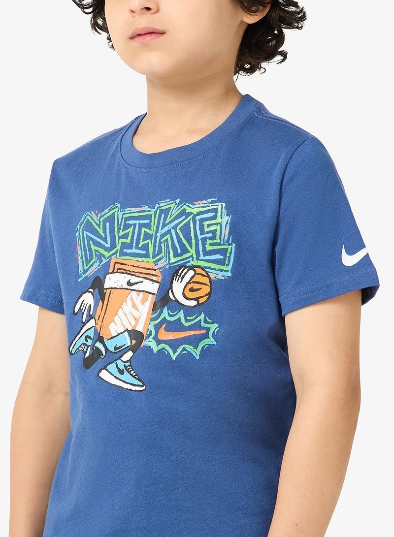 Nike Kids Chalky Boxy Basketball T-Shirt - Image 3