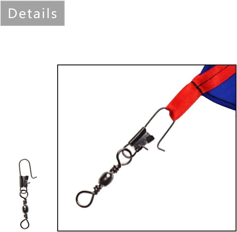 USATDD 328 Feet Kite Spool 3 Pack, Total 1000 Feet Kite Spool Handle with Line String Winding Board Outdoor Sports Tool with Connector Ready Black,Pack of 3 (3 Pack) - Image 4