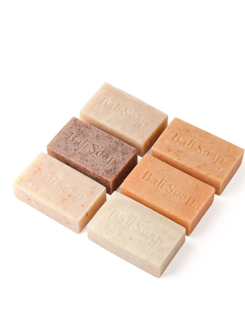 Bali Soap 6 Pc Variety Soap Pack (Coconut Papaya Vanilla Lemongrass Jasmine Ylangylang) 35 Oz Each - Image 3