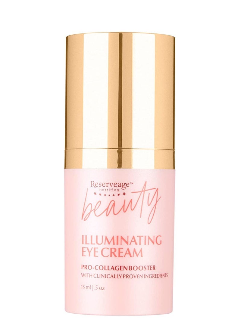 Reserveage - Reserveage Beauty, Illuminating Eye Cream with Pro-Collagen Booster, Diminishes Dark Circle and Smooths Wrinkles with Micro-Encapsulated Copper Peptides and Measurable Results, 15ml - Image 1