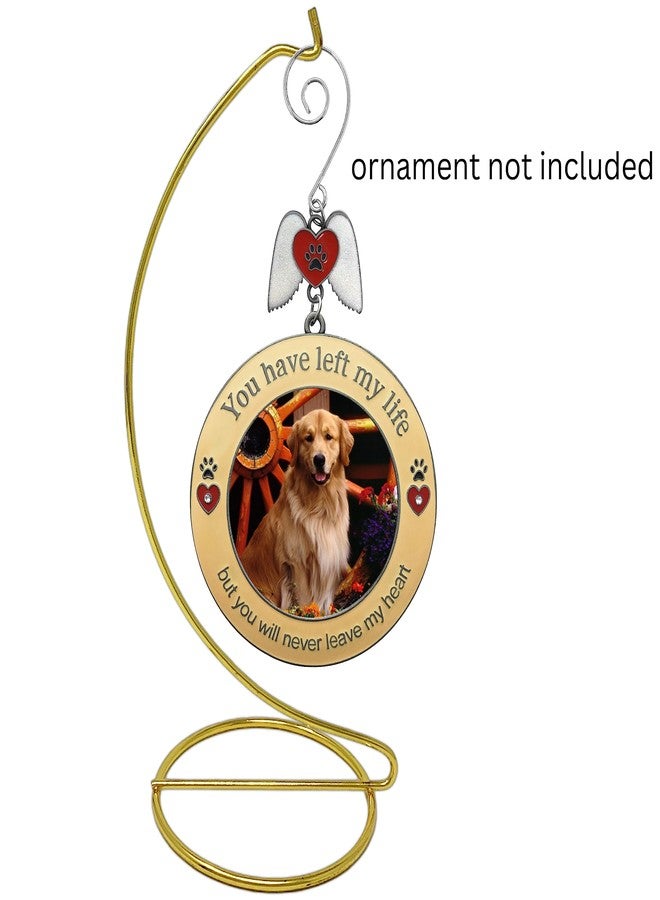 بانبيري ديزاينز حوامل عرض زينة عيد الميلاد الذهبية من بانبيري ديزاينز - مجموعة من 6 علاقات معدنية للزينة - حامل 9 بوصات - حامل لعرض التيراريوم - ملحق عرض - أعمال يدوية - 9 بوصات ارتفاع × 3 بوصات عمق - Image 3