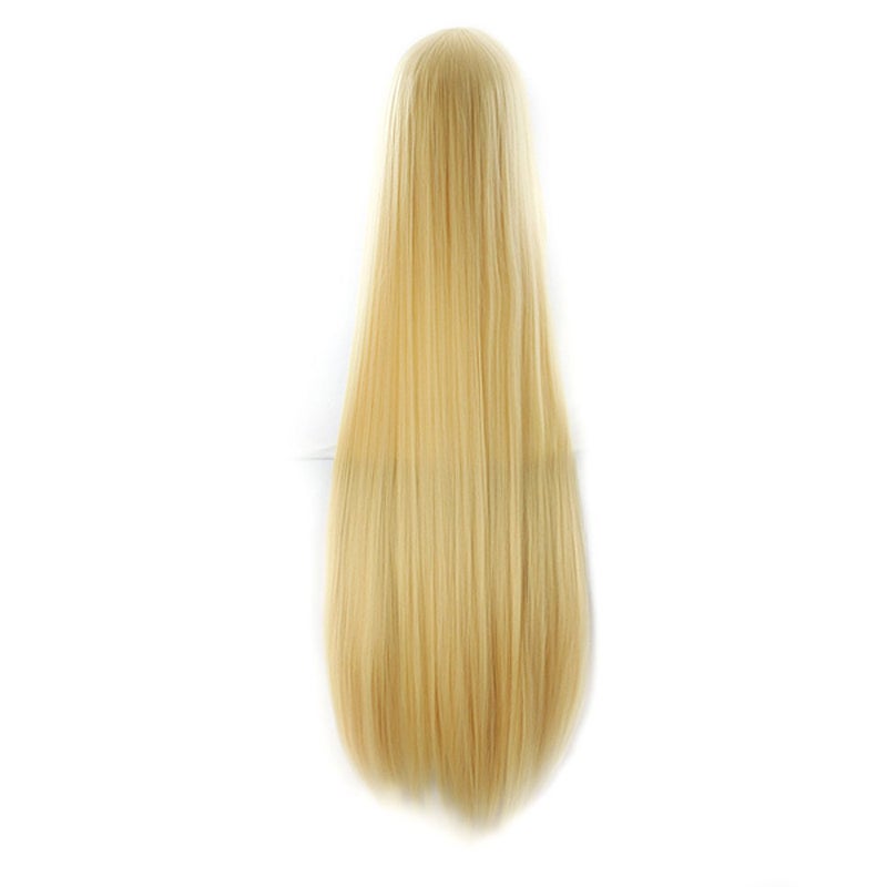 MapofBeauty MapofBeauty 40" 100cm Anime Costume Long Straight Cosplay Wig Party Wig (Blonde)  - Image 3