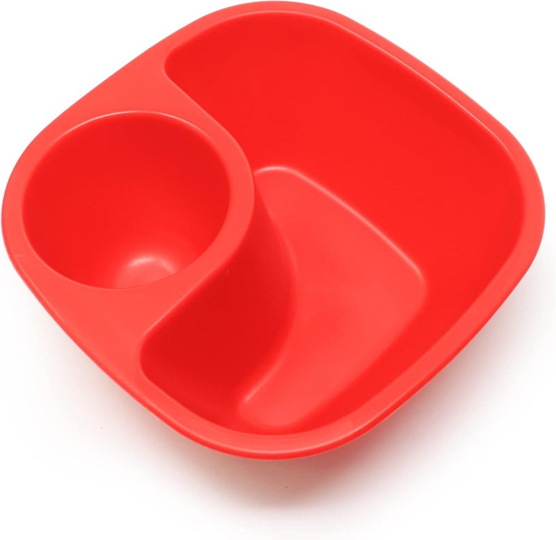 Rolling Sands Reusable Snack and Dip Bowls 5 Pack USA Made Dishwasher and Microwave Safe Personal Size Plastic Divider Red Bowls BPAFree - Image 2