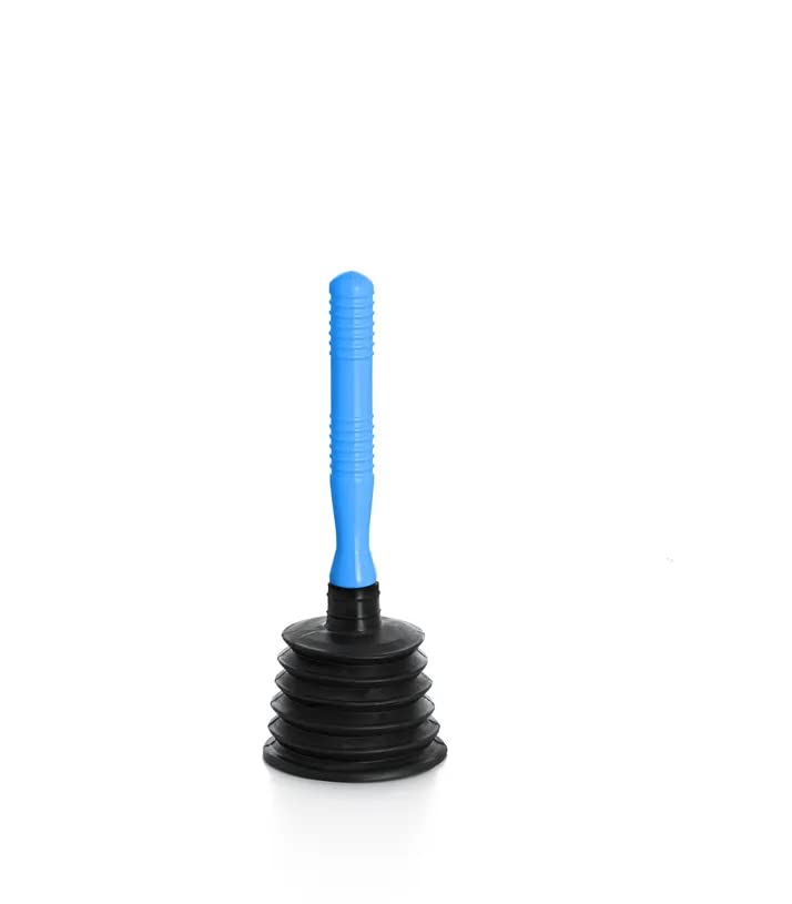 Dayish Sink Plunger for Toilet Kitchen Drain Unblocker Dredging Pipe-Cleaner Suction Rubber Household Bathroom Kitchen Accessories (Multi-Colour) - Image 1